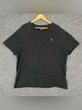 Sold - Polo Ralph Lauren T Shirt Men’s XXL Dark Heather Gray White Pony Classic
